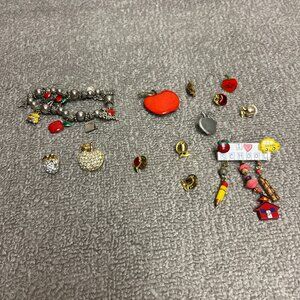Random Lot Of Teacher Bracelet Used 90s Retro Pins School Education Gifts